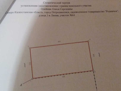 Дачный участок в садоводческом товариществе 