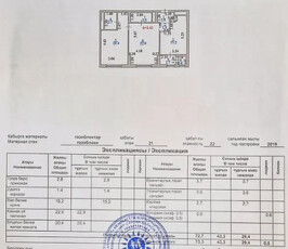 Продажа 2-комнатной квартиры, 74 м, Бухар Жырау, дом 20