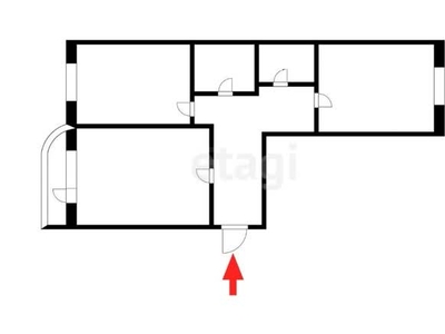 2-комн. квартира , 64.3м² , 15/15 этаж