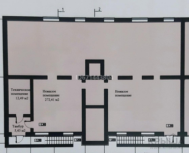 Помещение площадью 272.41 м², мкр Городской Аэропорт, Алтын Арка 20