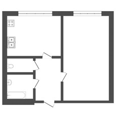 1-комн. квартира , 40м² , 4/9 этаж