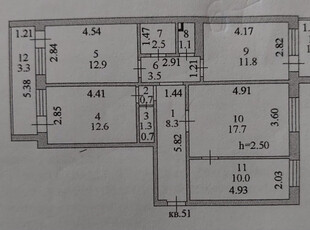 Продажа 4-комнатной квартиры, 86 м, Майлина, дом 7