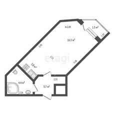 1-комн. квартира , 31м² , 1/10 этаж