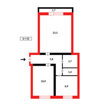 Продажа 2-комнатной квартиры, 54 м, Ермекова