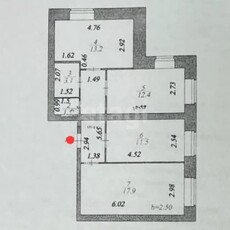 3-комн. квартира , 68м² , 1/10 этаж