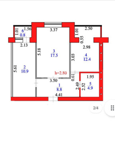 Продажа 2-комнатной квартиры, 55 м, Е 15 улица, дом 15