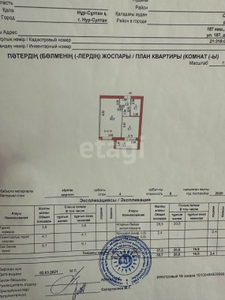 Продажа 1-комнатной квартиры, 40 м, Сокпакбаева, дом 10