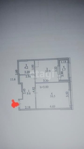 2-комн. квартира , 43м² , 9/12 этаж