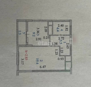 1-комн. квартира , 39.8м² , 5/16 этаж