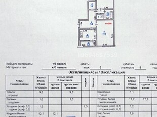 2 комнатная квартира, мкр Аксай-3