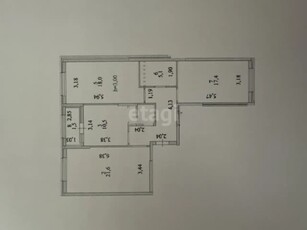 3-комн. квартира , 90м² , 14/15 этаж