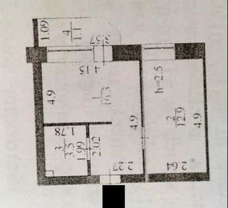 1-комн. квартира , 33м² , 4/10 этаж