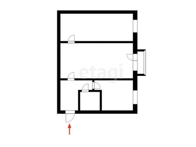 2-комн. квартира , 40.5м² , 2/5 этаж