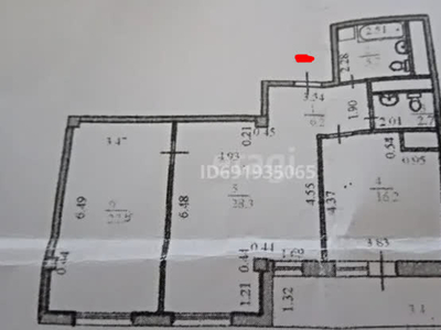 2-комн. квартира , 85м² , 3/20 этаж