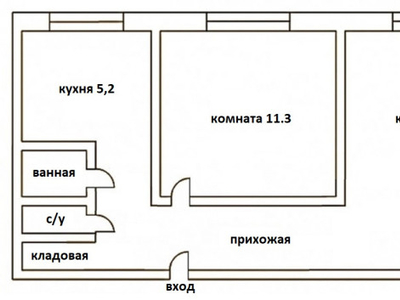 Продажа 2-комнатной квартиры, 44 м, Республики, дом 28