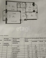 3-комн. квартира , 90м² , 1/13 этаж