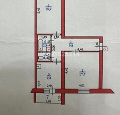 2 комнатная квартира, Монкеулы 108 — возле СОШ 7