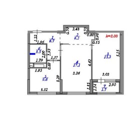 2-комн. квартира , 60.1м² , 8/16 этаж