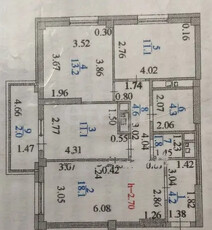 3-комн. квартира , 70.4м² , 3/9 этаж