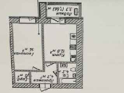 1-комн. квартира , 39.56м² , 5/12 этаж