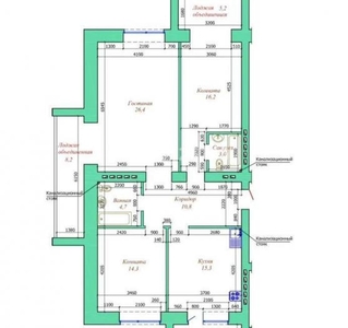 3 комнатная квартира, мкр. Батыс-2, А.Молдогуловой 66Б — Ресторан 1001 Түн