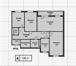 Продажа 4-комнатной квартиры, 132 м, Кумисбекова, дом 9а