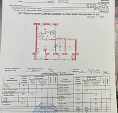 3 комнатная квартира, проспект Достык 111/4 — Выше улицы Хаджимукана По Сапар Байжанова (бывшая малая Ленина)