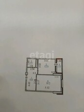 1-комн. квартира , 42м² , 4/16 этаж