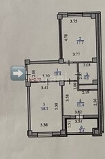 2-комн. квартира , 65м² , 2/9 этаж