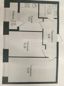 2-комн. квартира , 57м² , 4/10 этаж