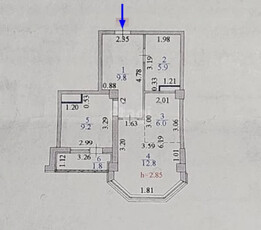 Продажа 2-комнатной квартиры, 47 м, Мангилик Ел, дом 17