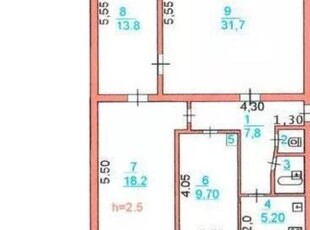 4 комнатная квартира, Алипова 2 — Азаттык-Алипова