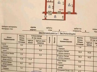 4 комнатная квартира, мкр. Юбилейный 25 — напротив ТД Даулет