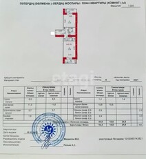 1-комн. квартира , 42.3м² , 3/7 этаж