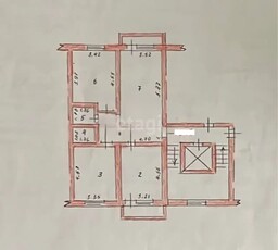 3-комн. квартира , 76.9м² , 2/9 этаж