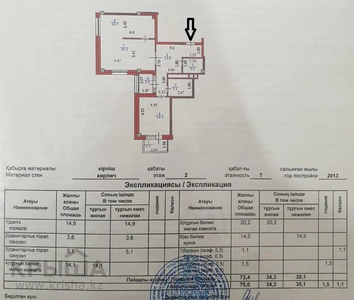 2-комнатная квартира, 75 м², 2/7 этаж, Амман 6