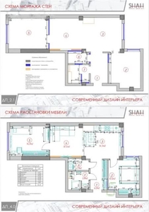 3-комн. квартира , 67м² , 8/9 этаж