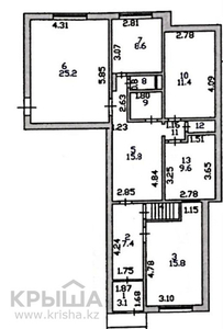 Офис площадью 138.8 м², Сатпаева 64