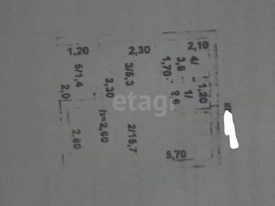 1-комн. квартира , 28.6м² , 1/5 этаж