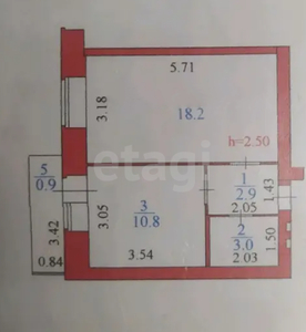 1-комн. квартира , 35.8м² , 3/13 этаж