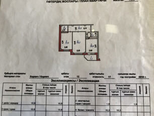 Продажа 2-комнатной квартиры, 58 м, Абылай хана, дом 5/3