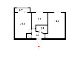 Продажа 2-комнатной квартиры, 45 м, Затаевича, дом 11