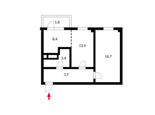 Продажа 2-комнатной квартиры, 51 м, Тлендиева, дом 46