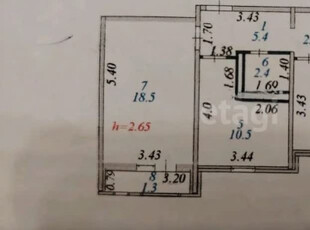 Продажа 2-комнатной квартиры, 55 м, Кобыланды батыра, дом 7