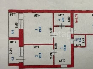 Продажа 2-комнатной квартиры, 70 м, Желтоксан, дом 22