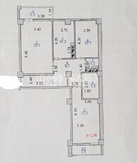 Продажа 3-комнатной квартиры, 84 м, Женис, дом 26