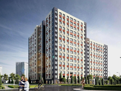 1-комн. квартира , 38.33м² , 12/12 этаж