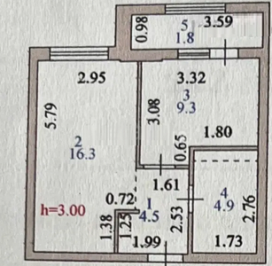 1-комн. квартира , 37м² , 7/16 этаж