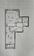 2-комн. квартира , 55.6м² , 8/14 этаж