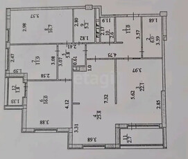 4-комн. квартира , 128м² , 5/7 этаж